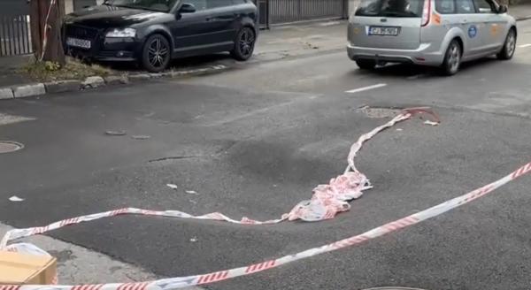 O nouă stradă a început să se surpe în Cluj, după doar o săptămână de la asfaltare