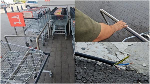 Un copil şi bunica lui au fost electrocutaţi la un supermarket din Bucureşti. Un cablu neizolat ar fi provocat incidentul şocant