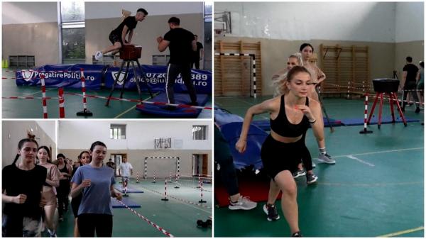 Peste 50% din cei care vor să devină poliţişti n-au trecut testele fizice. Săritura peste capră, cel mai dificil obstacol