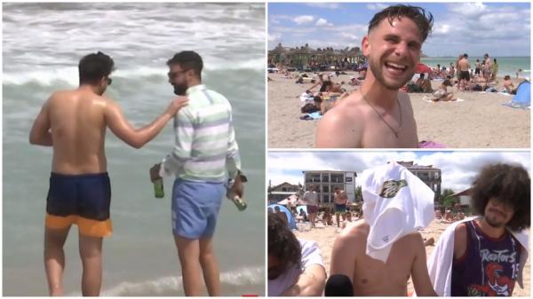 Weekendul burlacilor în Vama Veche: e răcoare afară, dar sunt grade în pahare. "Să nu vă ia valul!"