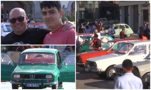 Lucian şi fiul lui, Matei, au investit 12.000 de euro într-o Dacia 1300. Pasiunea lor pentru maşini nu are limite: "Mi-a dat tata microbul în sânge"