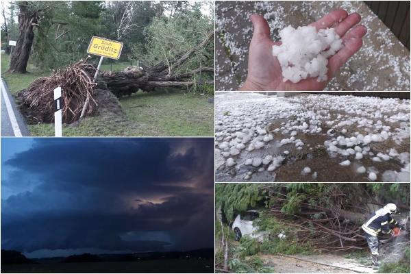 O furtună violentă ca un taifun tropical a ras mai multe acoperişuri şi copaci în Germania. Potopul a alungat şi fanii veniţi EURO 2024