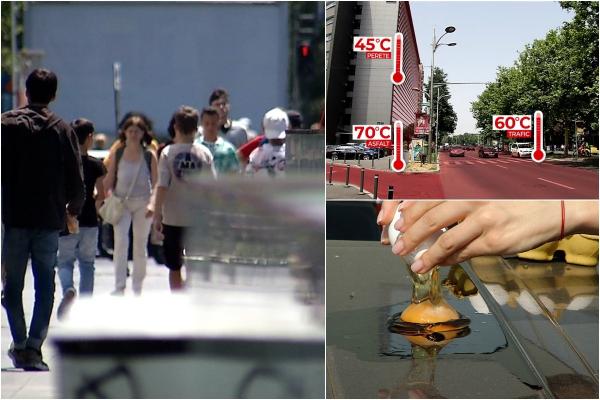 Temperaturi de 70 de grade la nivelul asfaltului în cea mai caldă zi din an. Meteorologii ar putea emite Cod Roşu de caniculă