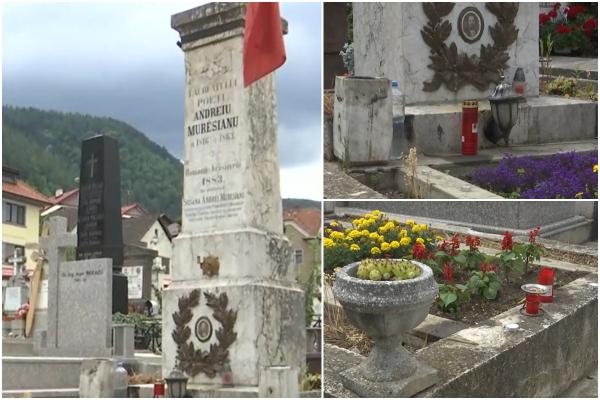 Cum arată astăzi mormântul celui care a scris imnul României. Piatra funerară a lui Andrei Mureşanu se degradează pe zi ce trece