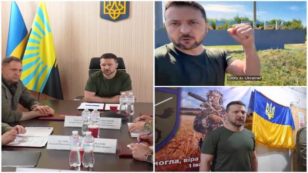 Ruşii vor să cucerească New York-ul din Doneţk. Volodimir Zelenski a vizitat un punct fierbinte al frontului