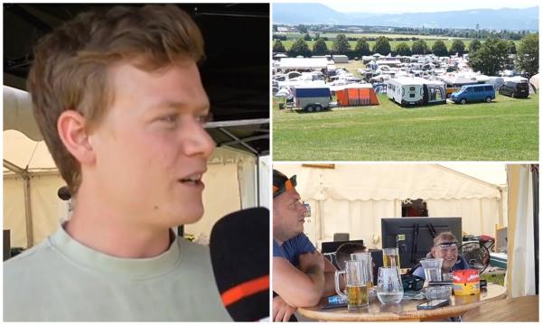 Cum sunt cazaţi fanii Formula 1, la Marele Premiu al Austriei. În camping au parte de toate condiţiile: "Când totul este gata, începem să bem"