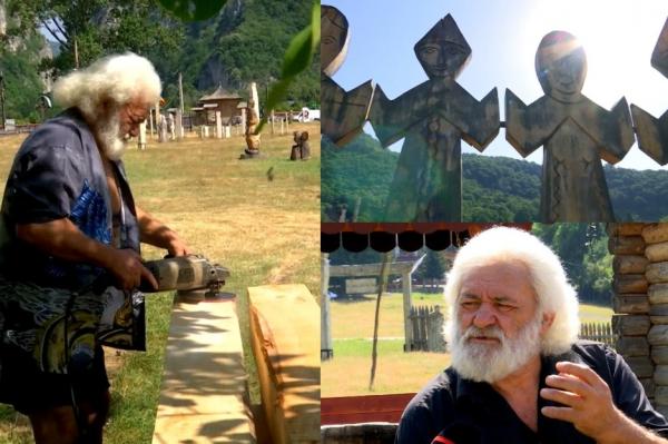 "Imaginaţia e cea care îţi ghidează mâna". Simbolurile dacice, readuse la viaţă lângă Peştera Polovragi