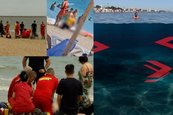 "Am auzit ţipând: Ajutor, ajutor! A fost o fracţiune de secundă. A fost şocant". Marea şi-a cerut tributul. Un bătrânel s-a înecat sub ochii fiicei sale