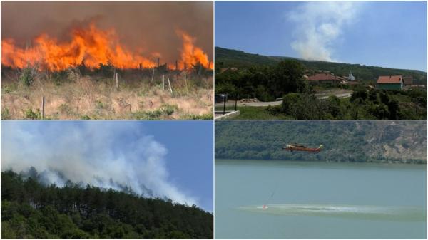 Incendii de vegetaţie în România, din cauza caniculei. O pădure arde de mai bine de 7 zile