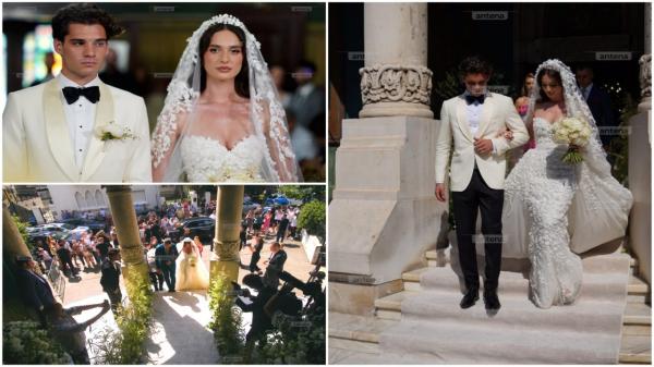 Povestea din spatele rochiei purtate de Elena Hagi la nuntă. Mirii s-au remarcat prin eleganţă şi simplitate