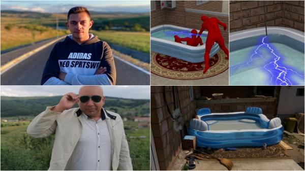 ANIMAŢIE. Doi bărbaţi, găsiţi electrocutaţi într-o piscină gonflabilă. "A vrut să îl scoată de acolo"