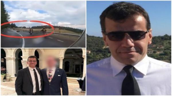 Momentul în care Denis Repka se izbeşte cu motocicleta de un parapet. Omul de afaceri a murit sub privirile neputincioase ale prietenilor săi