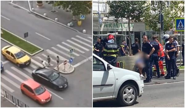 Record de accidente în doar câteva secunde. Un bucureştean s-a urcat beat la volan, apoi a urmat prăpădul 