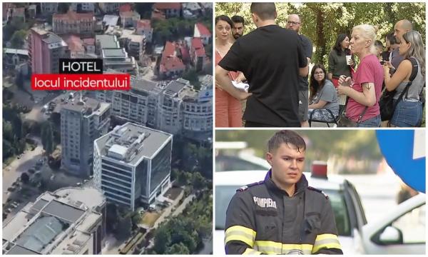 Cauza incendiului de la Hotelul Mercur din Capitală. Jumătate dintre turiştii cazaţi, evacuaţi de urgenţă