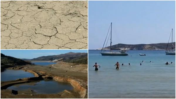 Grecia întâmpină turiştii cu pământ crăpat şi apă cu porţia. Cel puţin 14 regiuni din ţară sunt sub alertă din cauza secetei