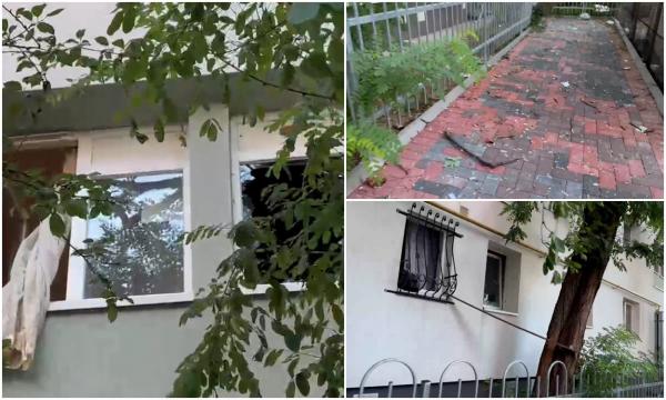 Explozie puternică într-un bloc din Bucureşti, pe bulevardul Fizicienilor. O mamă şi fiicele ei, transportate la spital