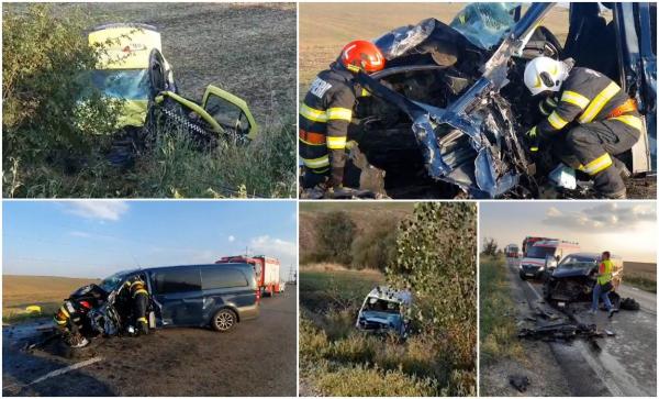 Şoferi morţi într-un accident de groază la Bălcăuți, în Suceava. Sunt 10 victime, între care 2 copii. Plan Roşu de Intervenţie