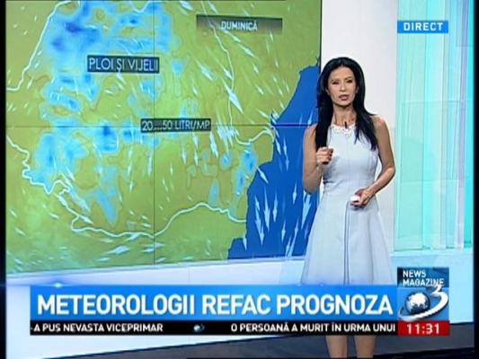 ATENŢIONARE METEO: Grindină și vijelii după caniculă
