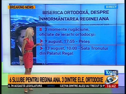Ce se va întâmpla la funeraliile Reginei Ana. Anunțul făcut de Patriarhia Română (VIDEO)