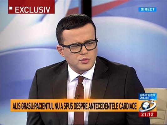 Medicul Alis Grasu: Domnul Gyuri Pascu nu a dorit să meargă la spital