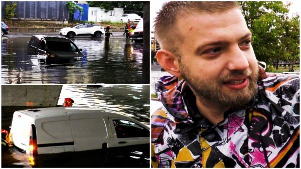 Clujul, lovit de vijelii care au luat pe sus maşinile. "A intrat apă până la bancheta din spate"