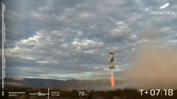 Blue Origin, compania lui Jeff Bezos, a dus în spațiu încă 6 persoane. Nimeni nu știe cât costă un bilet pentru excursia inedită