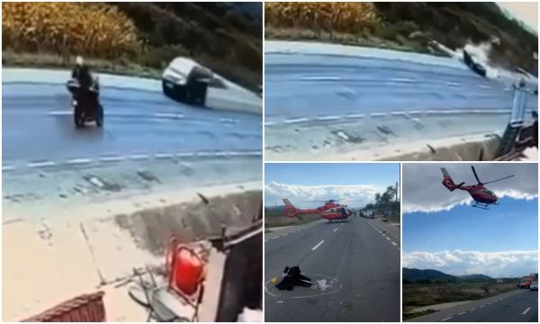 O şoferiţă de 19 ani a băgat doi oameni în spital, după ce a întors maşina fără să se asigure. Accidentul din Cluj a fost filmat