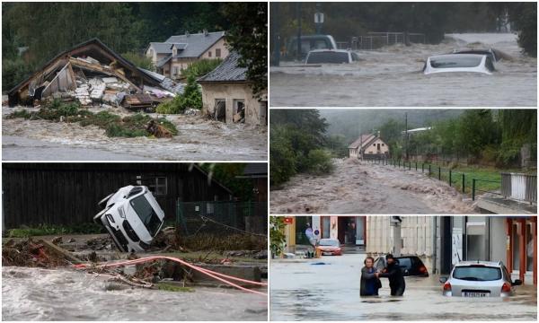 "Nu s-a mai întâmplat aşa ceva vreodată!" Inundaţii catastrofale în Cehia, Polonia şi Austria. Ciclonul Boris continuă să facă prăpăd în Europa