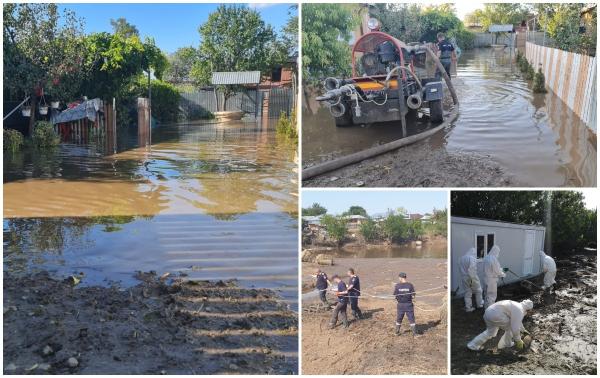 "Ne-am trezit cu apa în casă, pe ambele intrări". Noapte albă pentru mii de oameni din Galaţi. Un nou cod galben de ploi e în vigoare până la ora 18