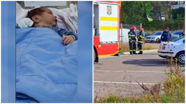 Fetiță de 4 luni, blocată în mașină. Cum a fost salvată copila, după ce părinții nu le-au dat voie pompierilor să forțeze ușa