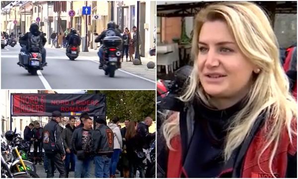 "Sunt singura femeie motociclistă între ei". Adriana şi sute de alţi rideri au turat motoarele în Centrul Vechi din Baia Mare