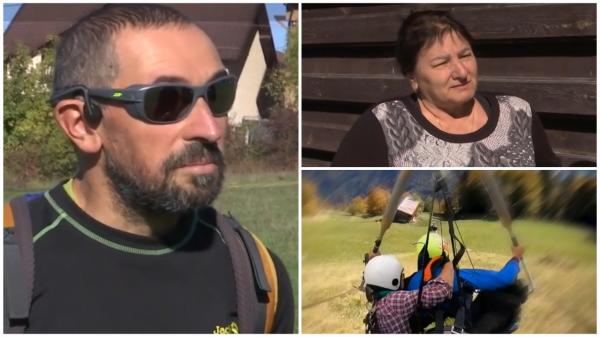 Tânăra care zbura cu Vali, instructorul care a căzut mortal din parapantă, lângă Braşov, a reuşit să scape cu viaţă miraculos. Prima ipoteză despre incident