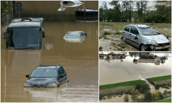 Prăpăd în Italia, din cauza ploilor şi inundaţiilor devastatoare. Un tânăr a murit luat de puhoaie, MAE a emis o alertă de călătorie