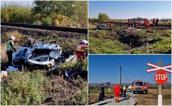 Maşină spulberată de tren, în comuna Recea din Maramureş. Doi soţi de 45 de ani au murit pe loc