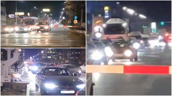 Haos și trafic blocat, după ce o betonieră a agățat bariera din Pipera. Șoferii au stat în coloană mai bine de o oră