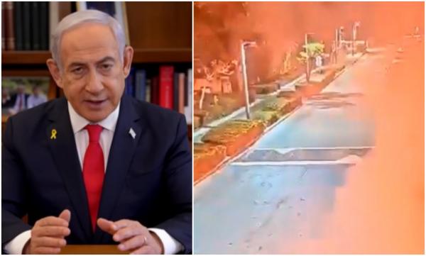 Casa premierului Benjamin Netanyahu a fost ţinta unui nou atac. Două rachete de semnalizare au căzut în grădina reşedinţei din nordul Israelului