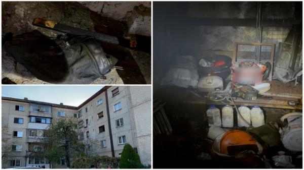 Incendiu într-un bloc din Râmnicu Vâlcea. 16 persoane, evacuate după ce boxa de la subsolul clădirii a fost cuprinsă de flăcări