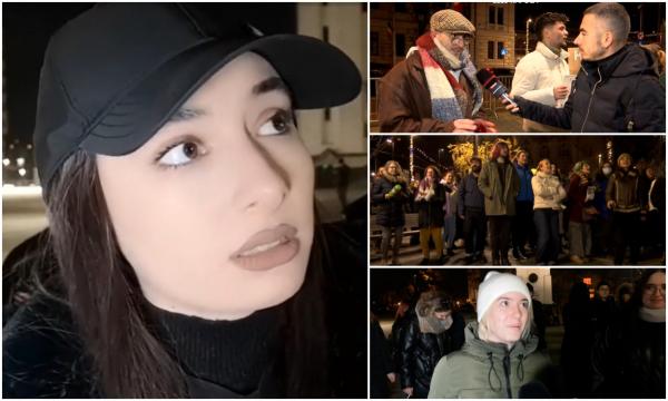 Tinerii au ieşit din nou în stradă: "Am venit să îmi apăr ţara, să îndemn lumea să vină la vot, să se informeze"