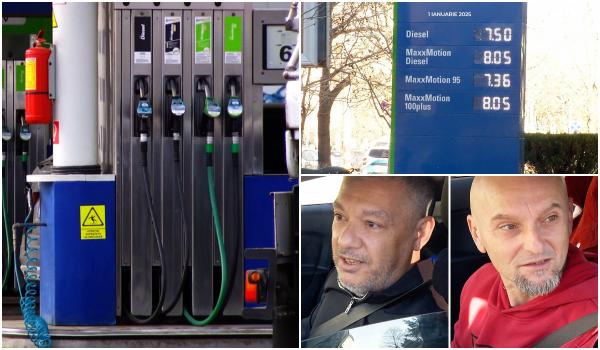 Reacţiile şoferilor, după ce prima zi din an a adus noi scumpiri la pompă: "Noi avem salarii ca în Germania?"