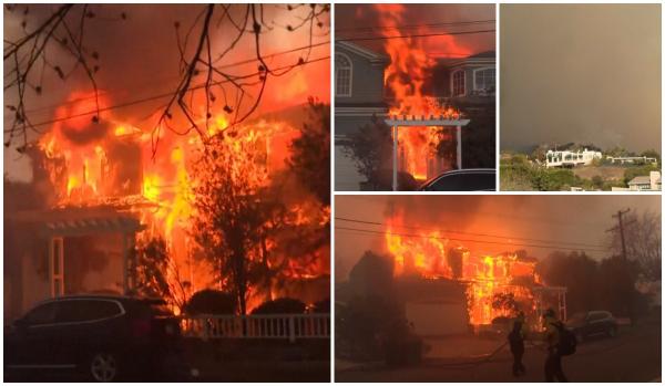 Stare de urgenţă în Los Angeles, după un incendiu de vegetaţie de proporţii. 30.000 de oameni au fost evacuați