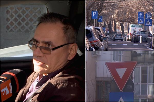 "O să cedez la aer trecerea". Semne de circulaţie vechi, uitate într-o intersecţie halucinantă din Capitală