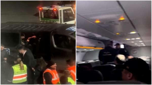 Individul care a întors un avion din zbor a atacat un pasager şi pe poliţişti. "A vorbit despre Dumnezeu, ce o să păţim"