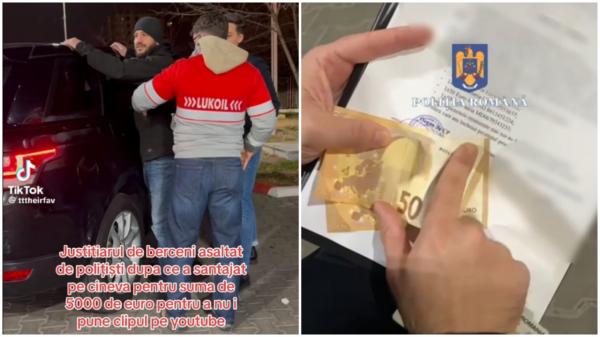 "Justițiarul din Berceni", prins în flagrant în timp ce șantaja un tânăr cu 5.000 de euro, după o "escapadă" cu o femeie