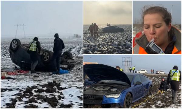 "Am luat fetiţa ca să îi fie cald". Accident cumplit pe Drumul Morţii E85, după ce două şoferiţe au intrat simultan cu maşinile în depăşire