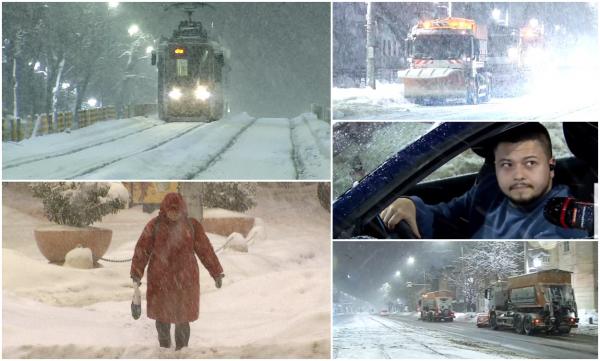 "E jale! Pui frână şi te trezeşti la Văscăuți!" Şoferi nervoşi şi haos pe străzi, după ninsorile care au îngropat Capitala sub nămeţi