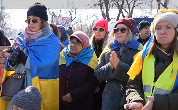 Trei ani de război în Ucraina. Refugiaţii ucraineni, marş în Bucureşti în memoria victimelor