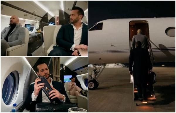 Fraţii Tate s-au filmat cum au plecat "în secret" din România şi au râs în avion de Justiţie. "Tot ce facem este să câştigăm"