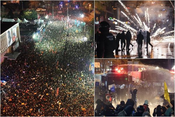 Demonstraţii violente în Turcia, după arestarea oficială a lui Imamoglu. Protestatarii, atacați cu gaze lacrimogene și gloanțe de cauciuc