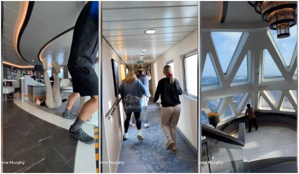 Croazieră de coșmar. Pasagerii sunt aruncați dintr-o parte în alta, în timp ce valurile uriașe izbesc nava, în Strâmtoarea Drake