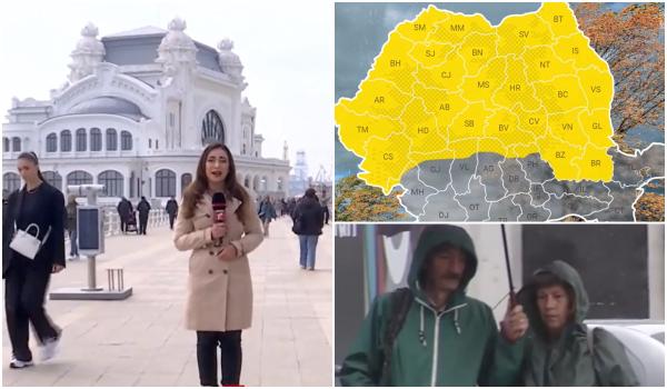 România trece de la primăvară la iarnă în câteva ore. Aproape toată ţara, sub Cod Galben de ninsori şi vânt puternic. De când se încălzeşte